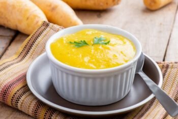 Escondidinho de Frango com Purê de Mandioquinha Sem Glúten