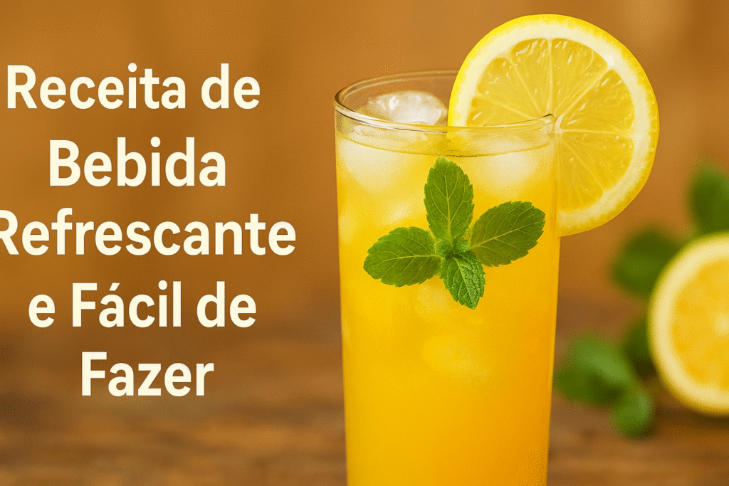 Receita de Bebida Refrescante e Fácil de Fazer Receita de Bebida Refrescante e Fácil de Fazer