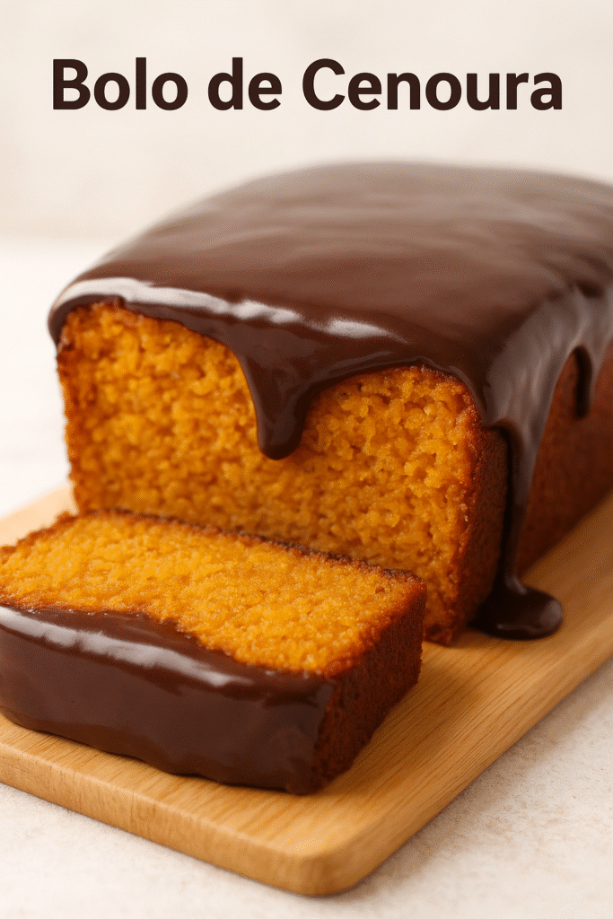 Bolo de Cenoura Fofinho com Cobertura de Chocolate Bolo de Cenoura Fofinho com Cobertura de Chocolate