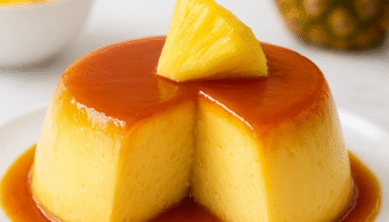Receita de Pudim de Abacaxi Cremoso e Refrescante