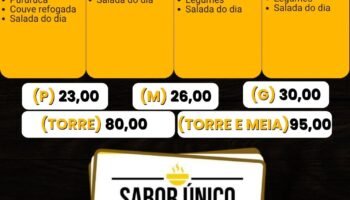 Sábado é dia de comida boa na Sabor Único Marmitaria